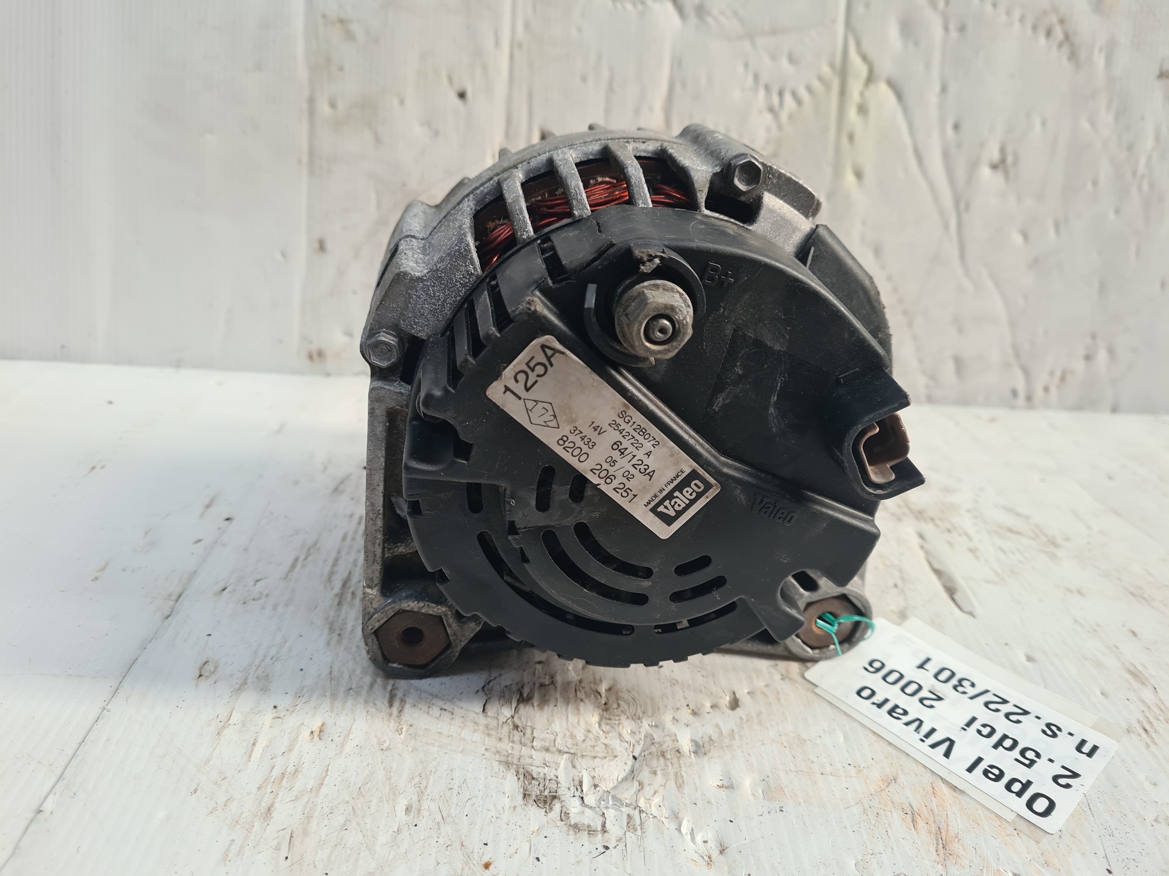 Alternador OPEL Vivaro A Combi (X83) Imagem-4