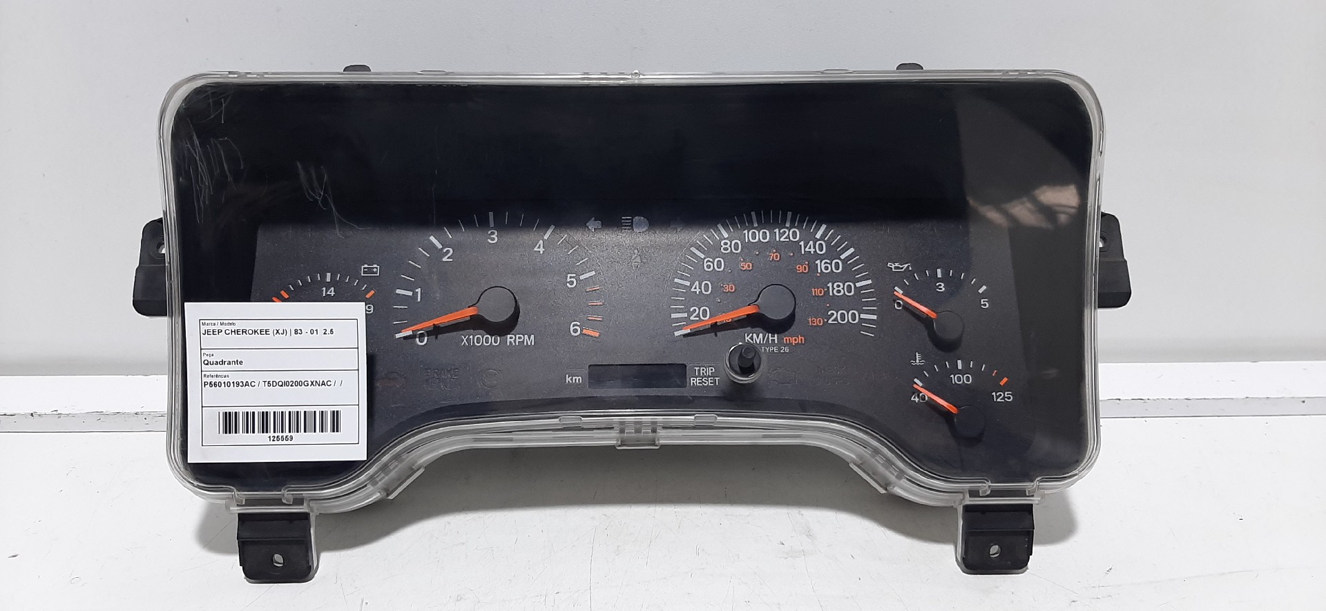 Quadrante / painel de instrumentos JEEP Cherokee (XJ)