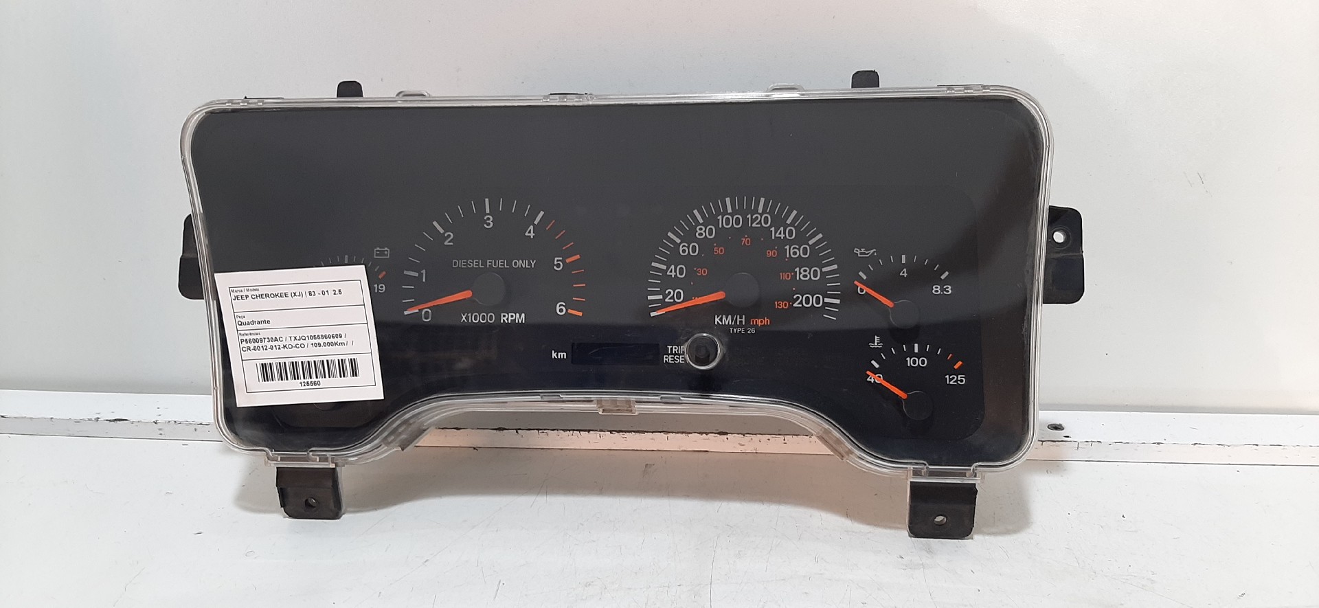 Quadrante / painel de instrumentos JEEP Cherokee (XJ)