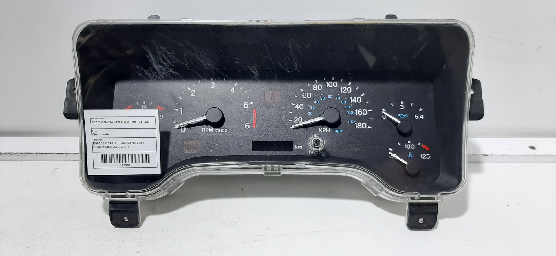 Quadrante / painel de instrumentos JEEP Wrangler II (TJ)