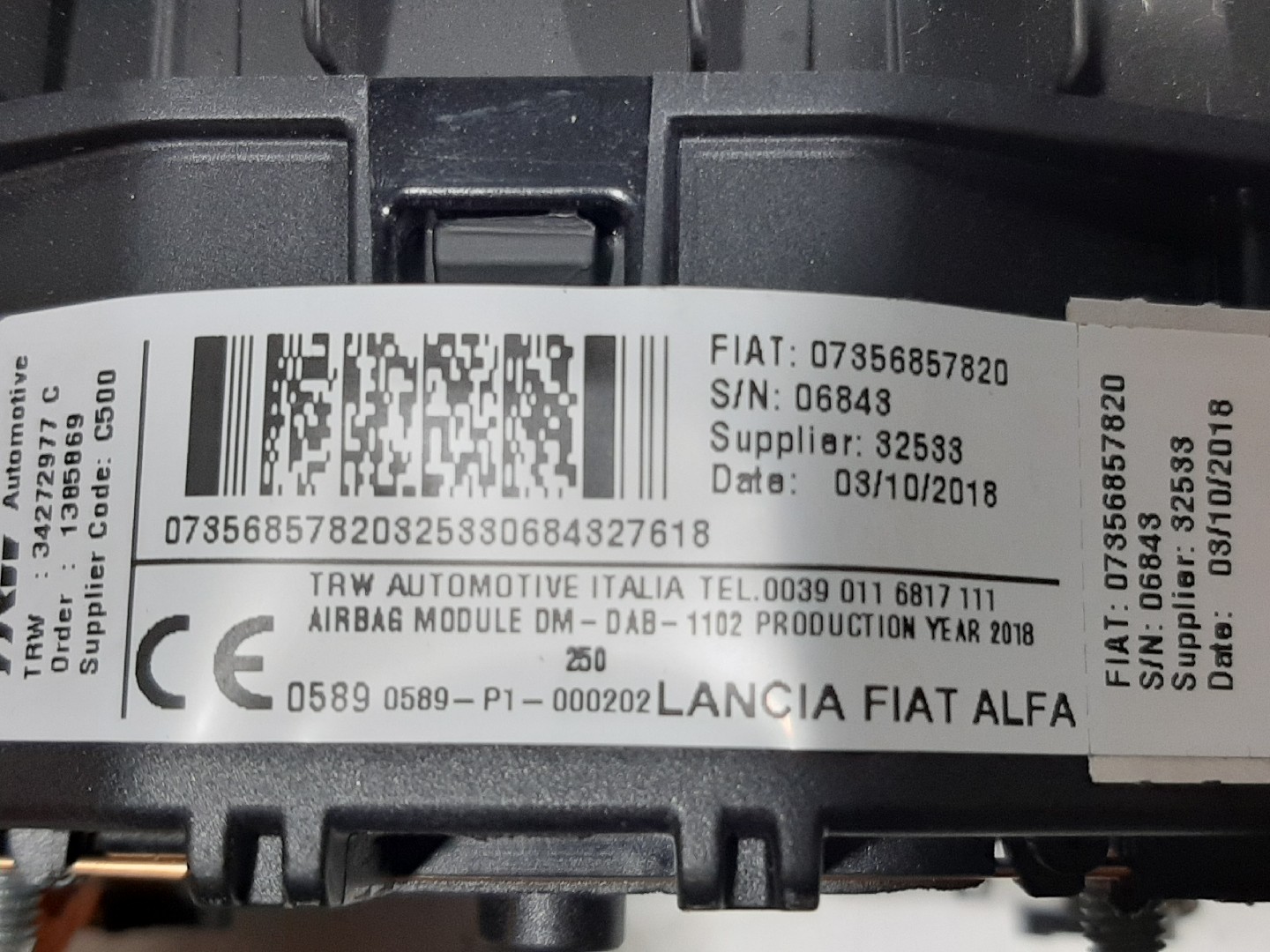 Airbag do volante FIAT Ducato (250_, 290_) Imagem-4