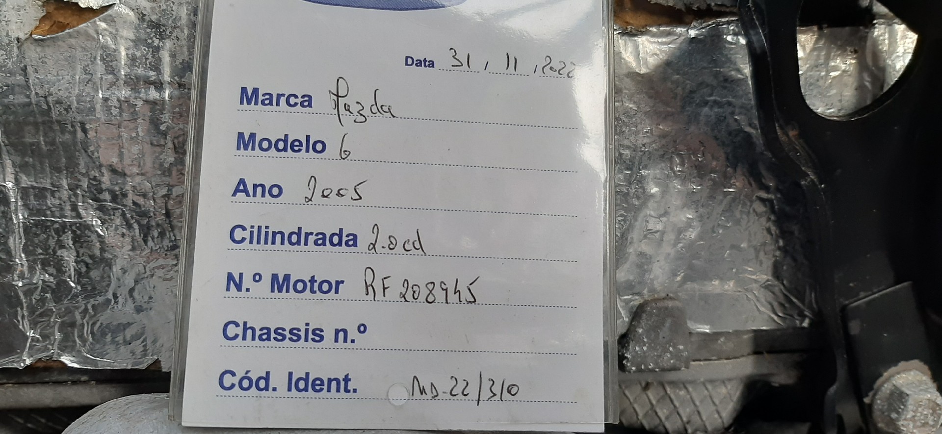 Engine for Parts MAZDA 6 Hatchback (GG) Imagem-14