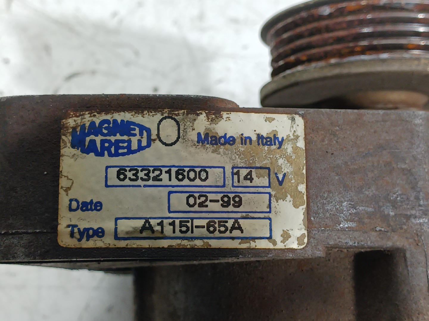 Alternador FIAT Punto (188_) Imagem-3