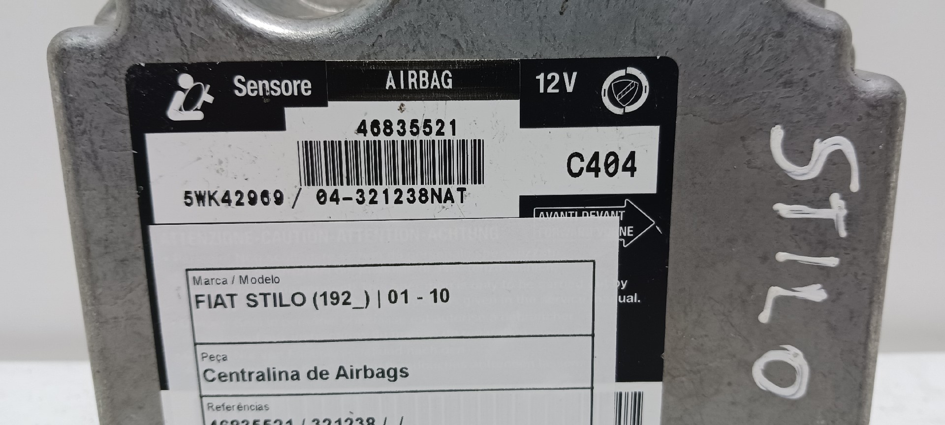 Centralita airbag FIAT Stilo (192_) Imagem-2