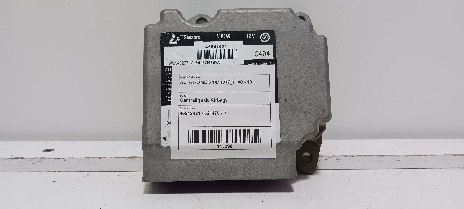 Centralita airbag ALFA ROMEO 147 (937_)