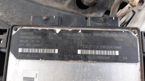 Calculateur /  Unité de contrôle moteur CITROËN Berlingo Van (M_) Imagem-1