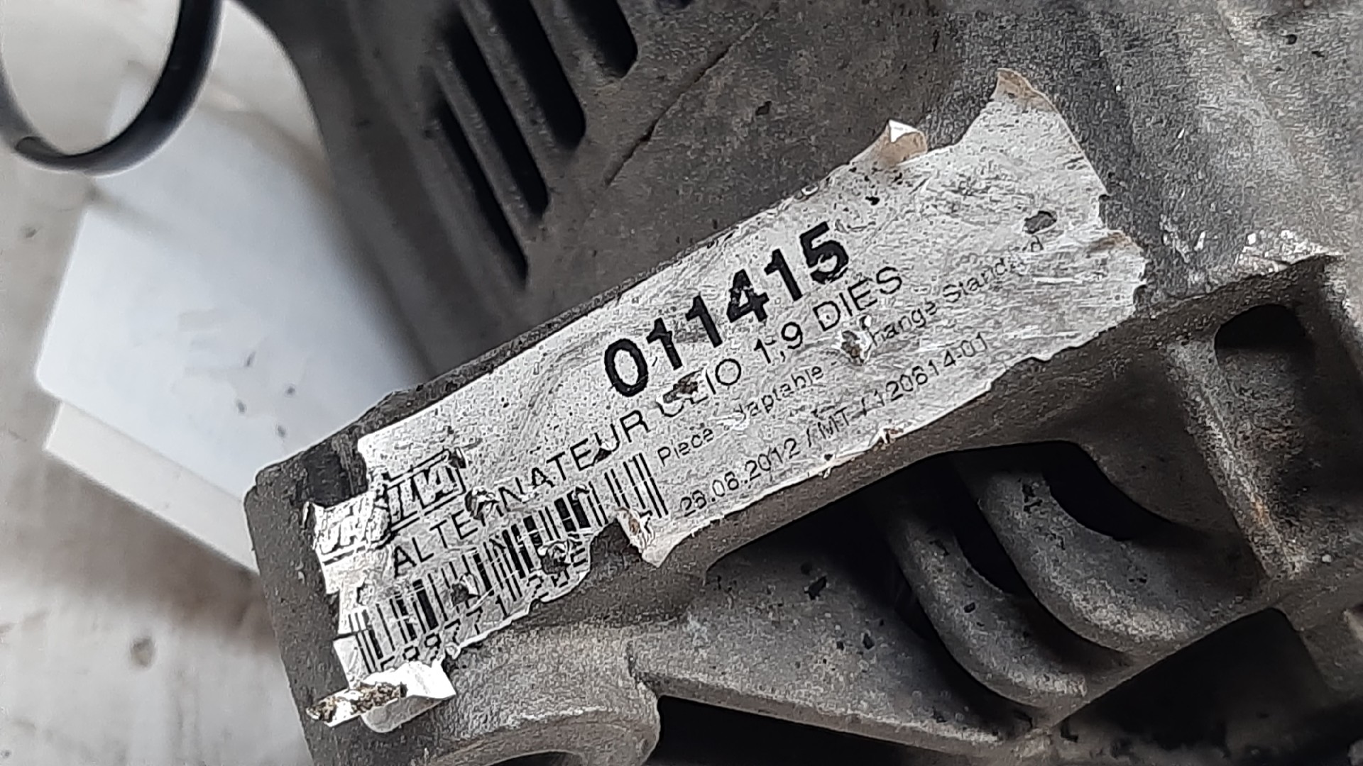 Alternador RENAULT Clio I Société (S57_) Imagem-4