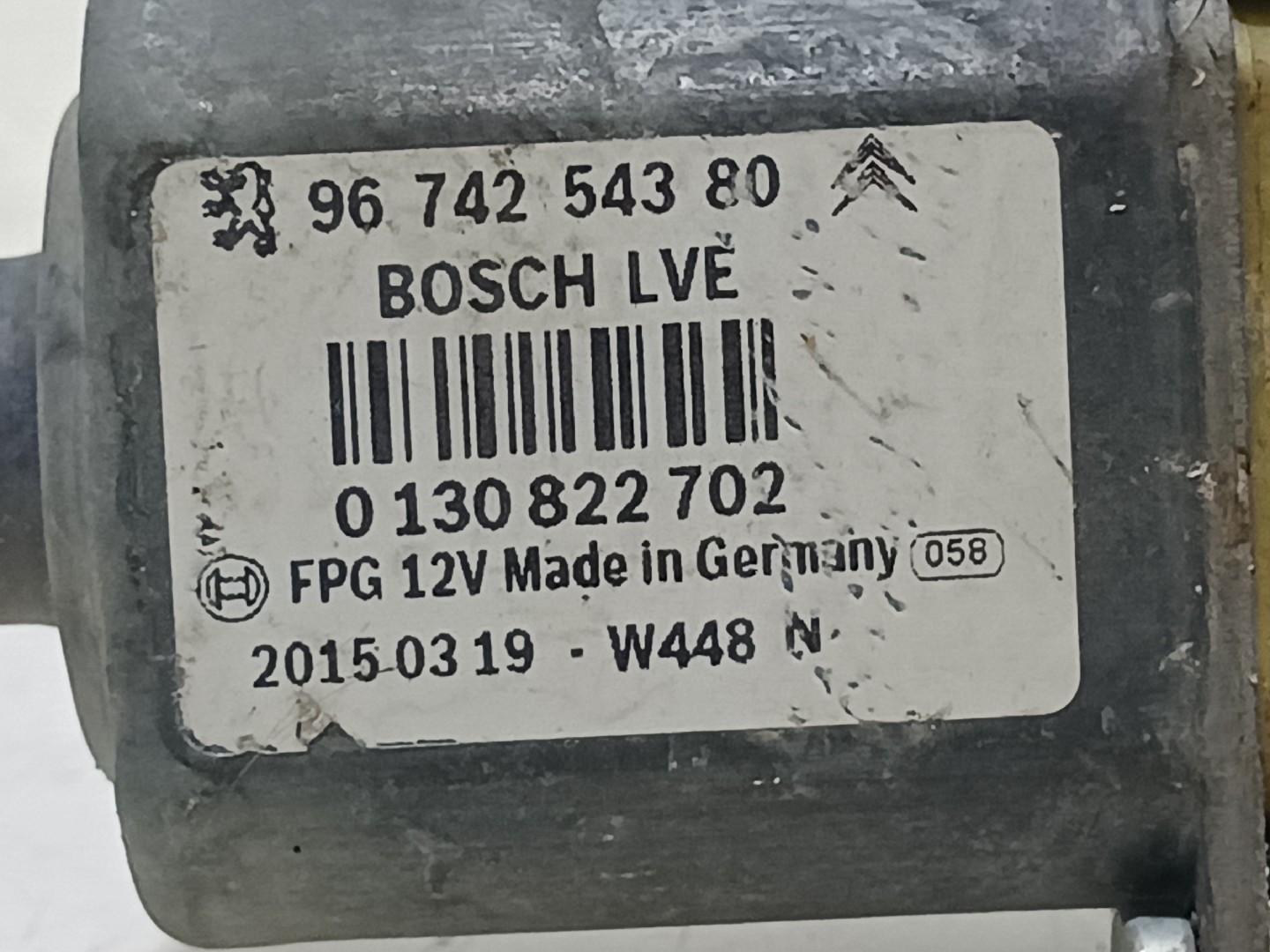 Front Right Door Window Regulator Motor PEUGEOT 208 Imagem-3