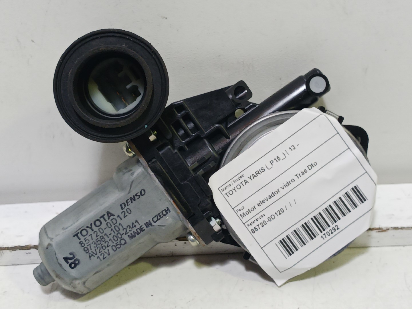 Right Rear  Door Window Regulator Motor TOYOTA Yaris (_P15_)