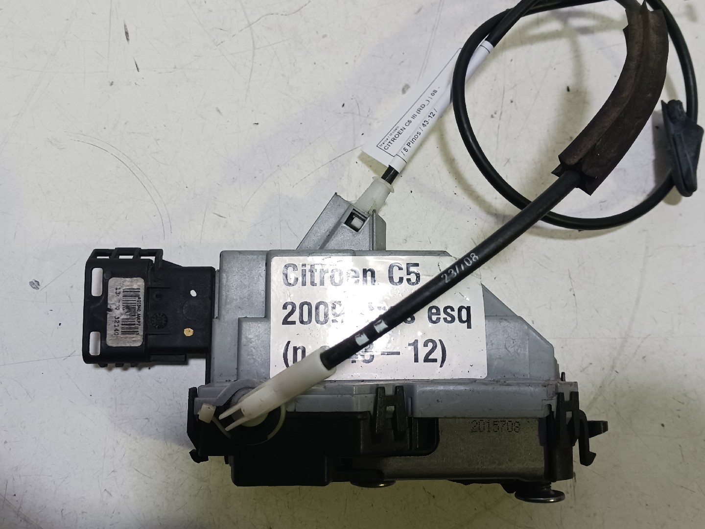 Serrure Arrière Gauche CITROËN C5 III (RD_) Imagem-2