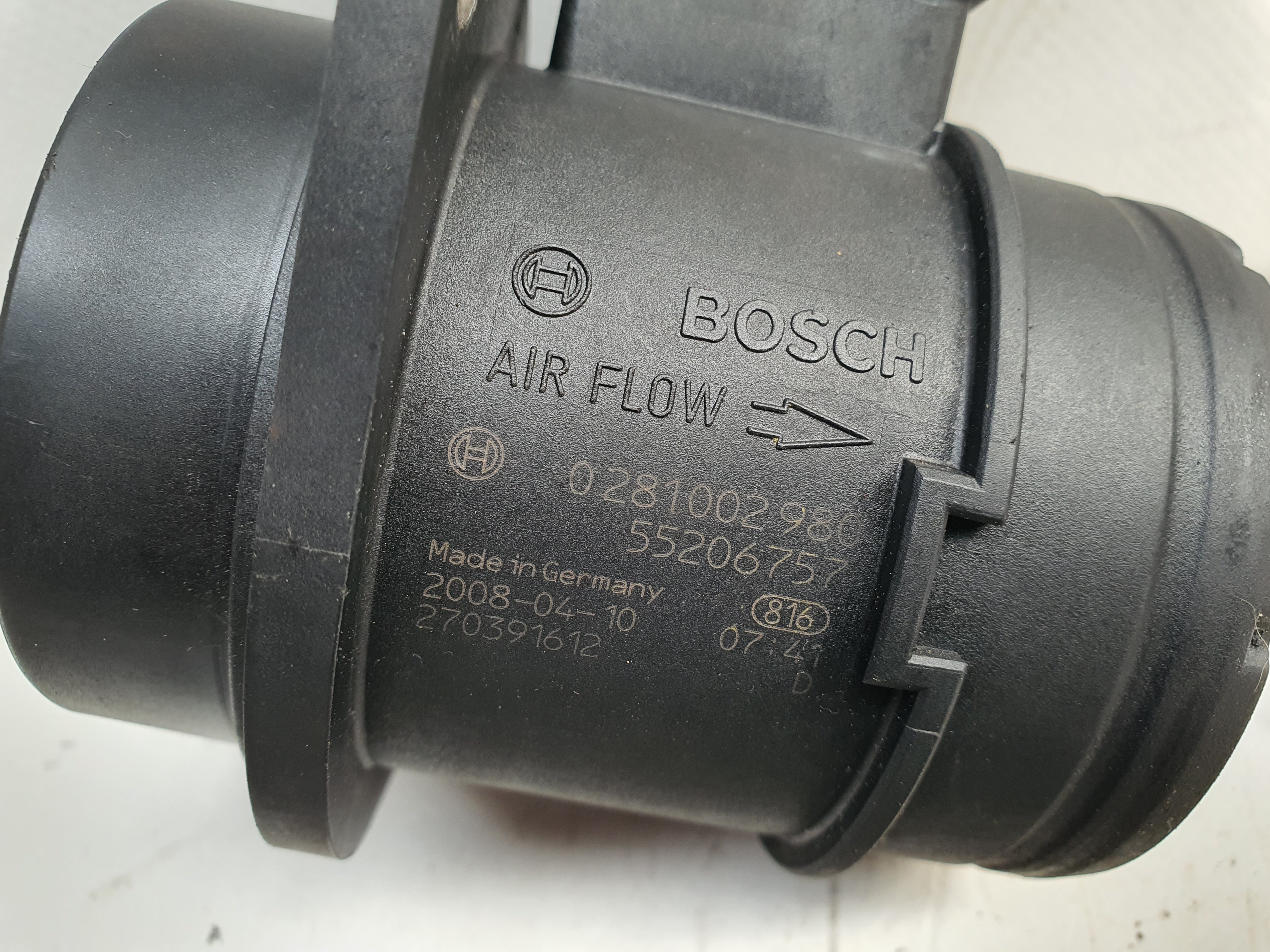 Medidor de masa de aire / Caudalímetros  ALFA ROMEO Mito (955_) Imagem-3