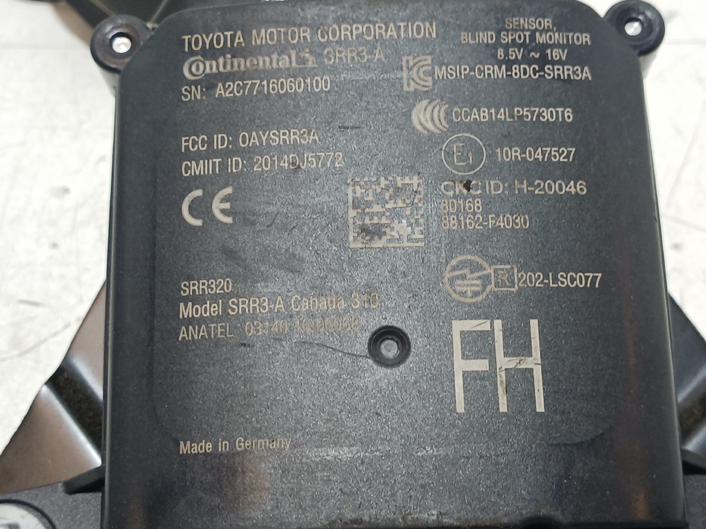 Radar TOYOTA C-HR (_X1_) Imagem-1