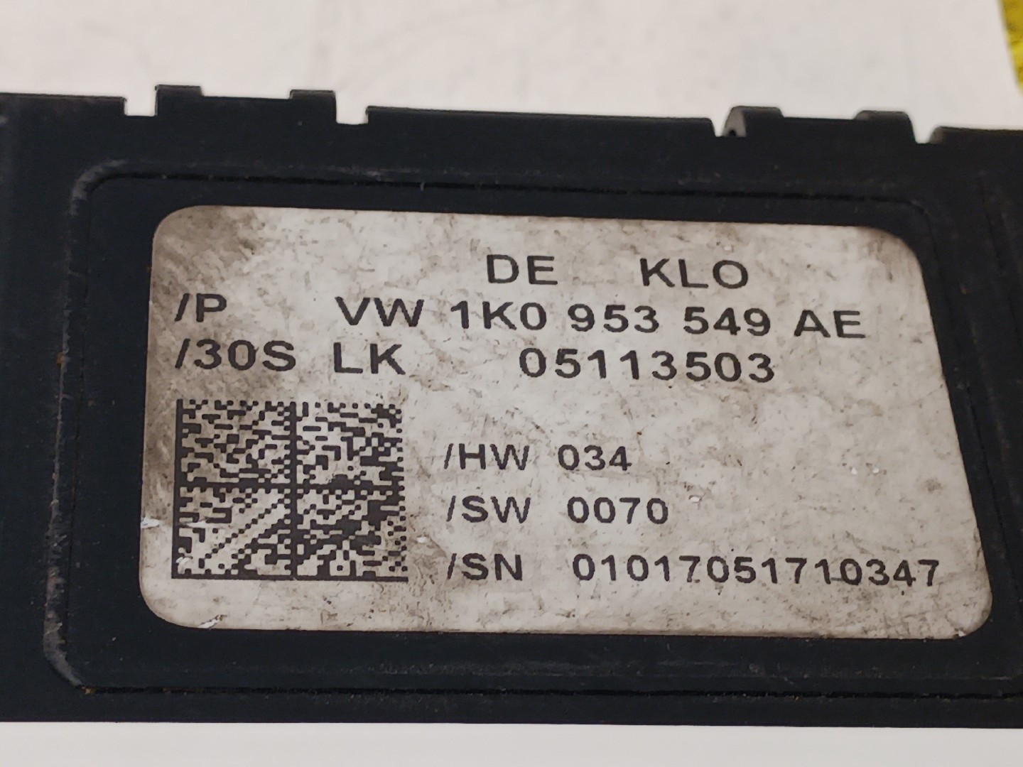 Capteur d'angle de direction VOLKSWAGEN Golf V (1K1) Imagem-2