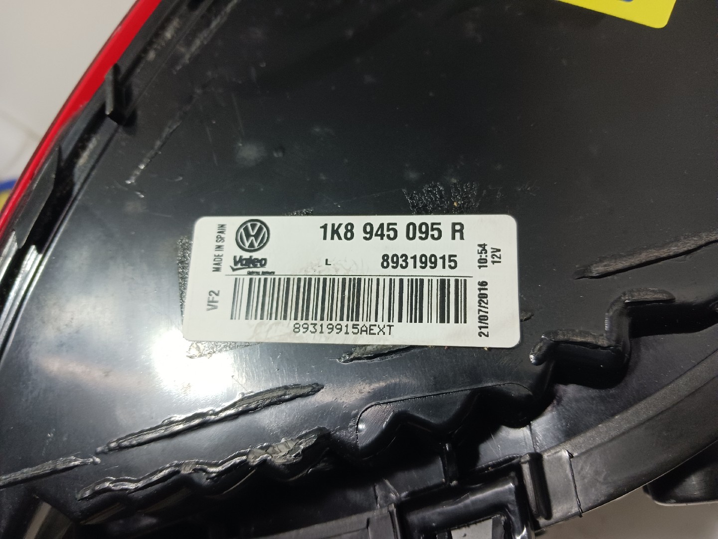 Left Tail light VOLKSWAGEN Scirocco (137, 138) Imagem-3