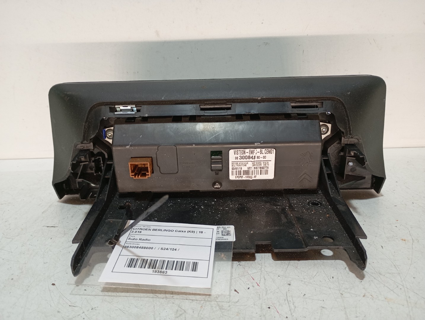 Autoradio CITROËN Berlingo Van (K9) Imagem-1