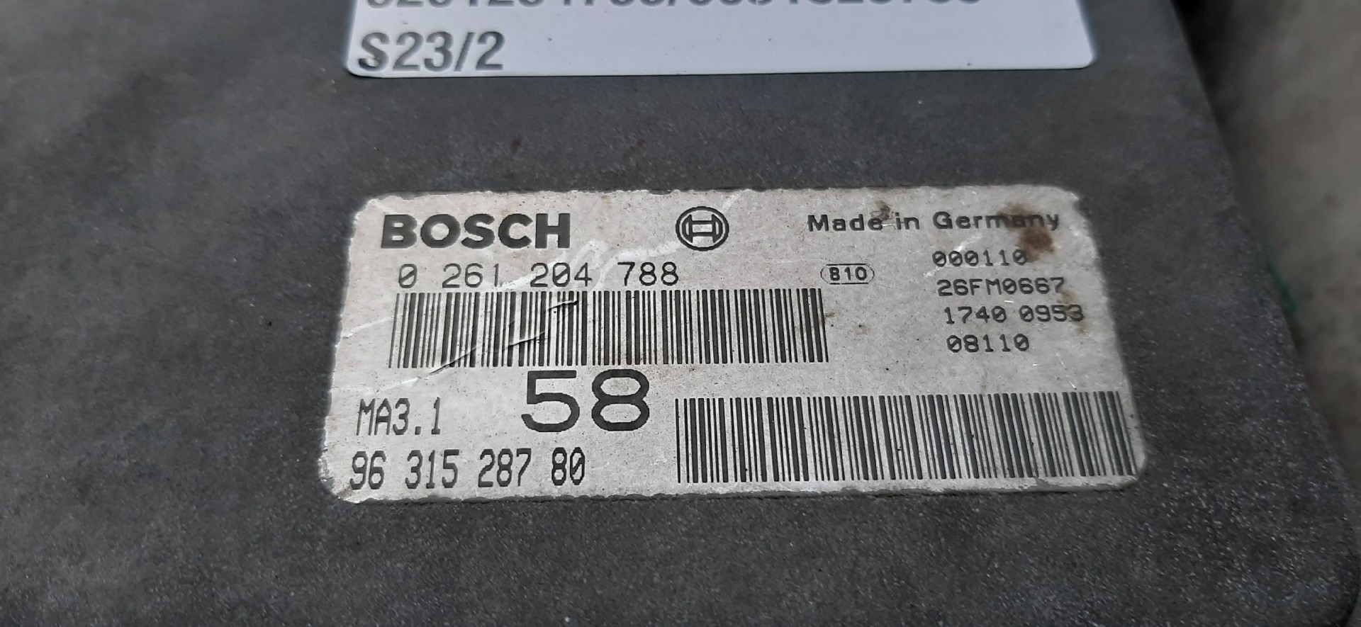 Calculateur /  Unité de contrôle moteur CITROËN Saxo (S0, S1) Imagem-1