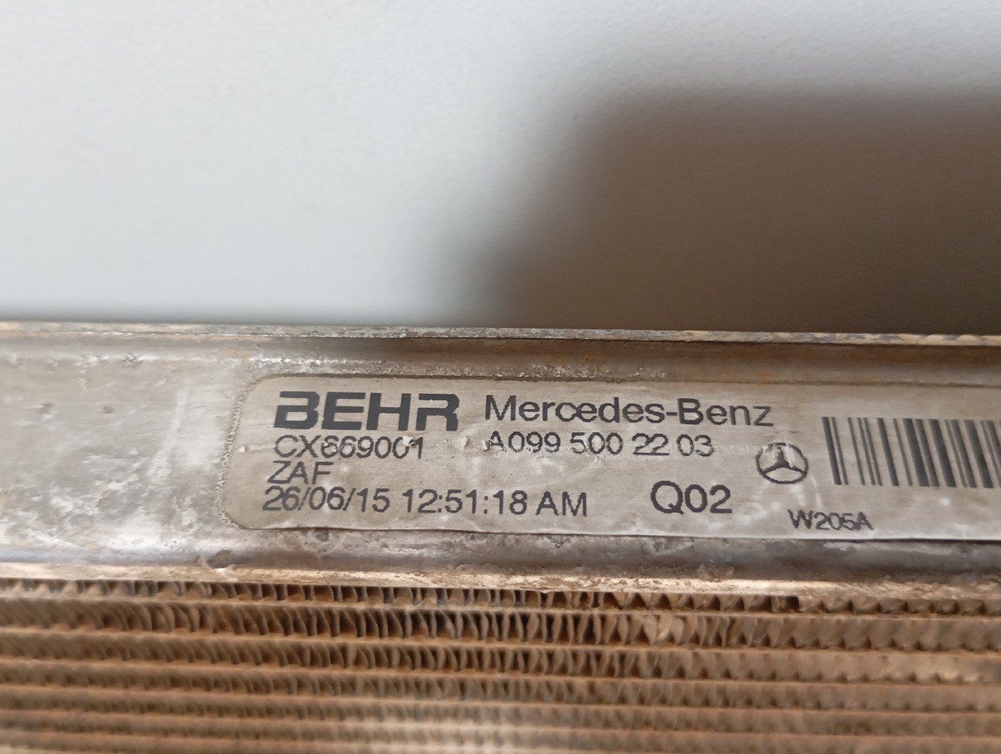 Radiateur d'eau MERCEDES-BENZ Classe C (W205) Imagem-4