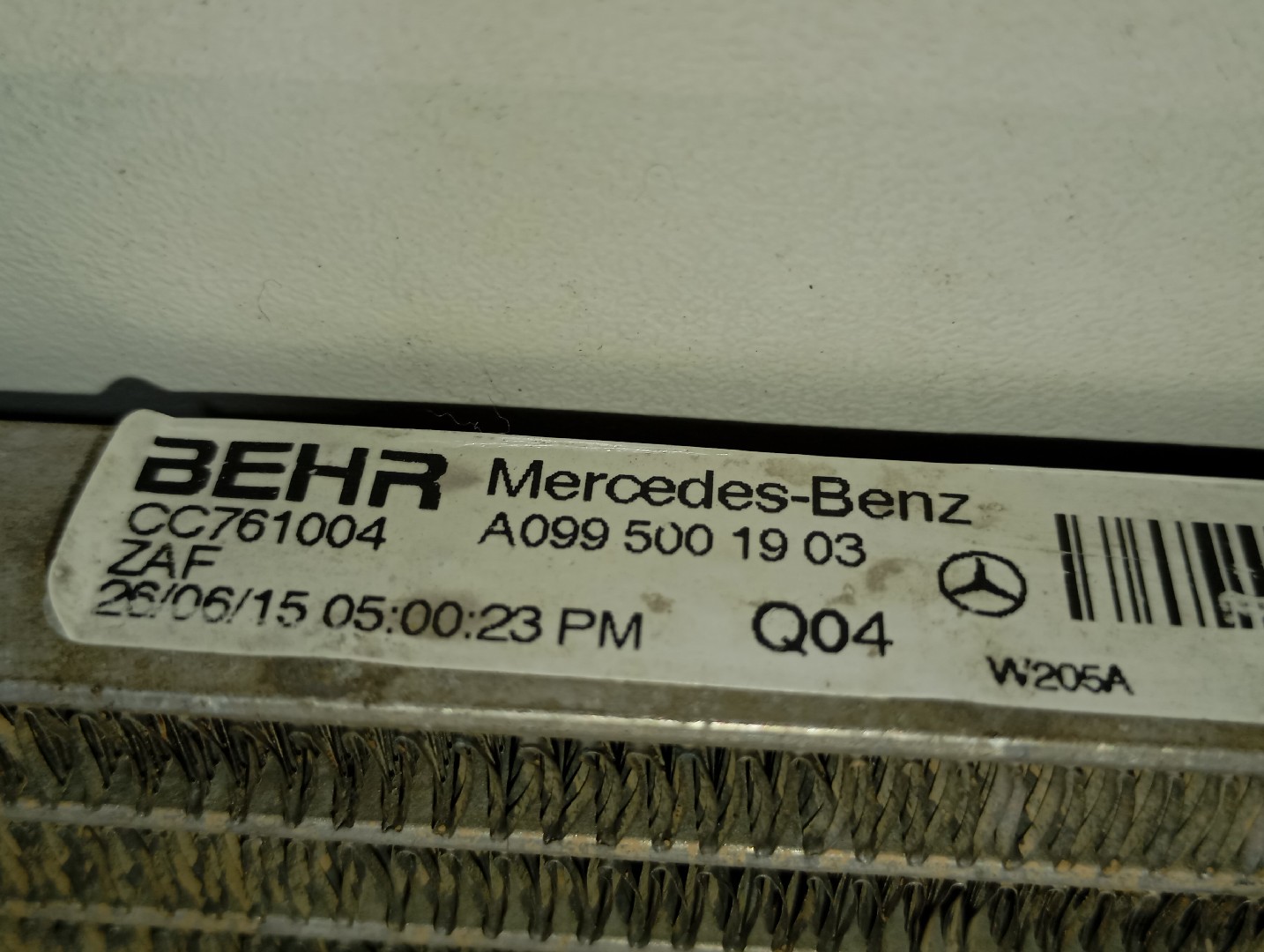 Radiateur d'eau MERCEDES-BENZ Classe C (W205) Imagem-2