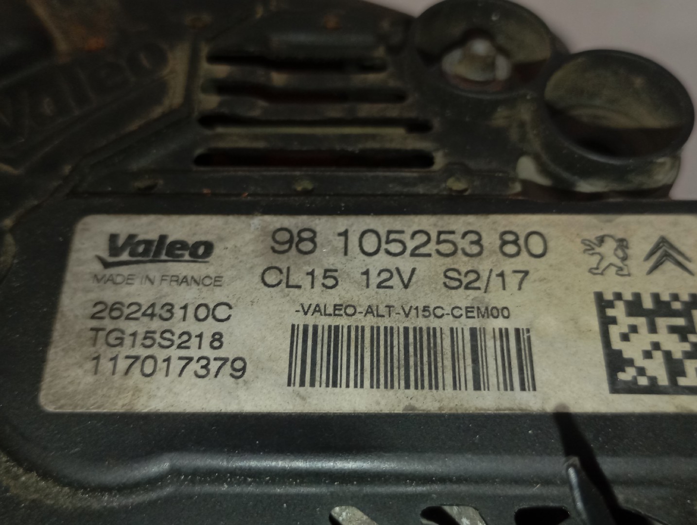 Alternador CITROËN C-Elysee Imagem-4