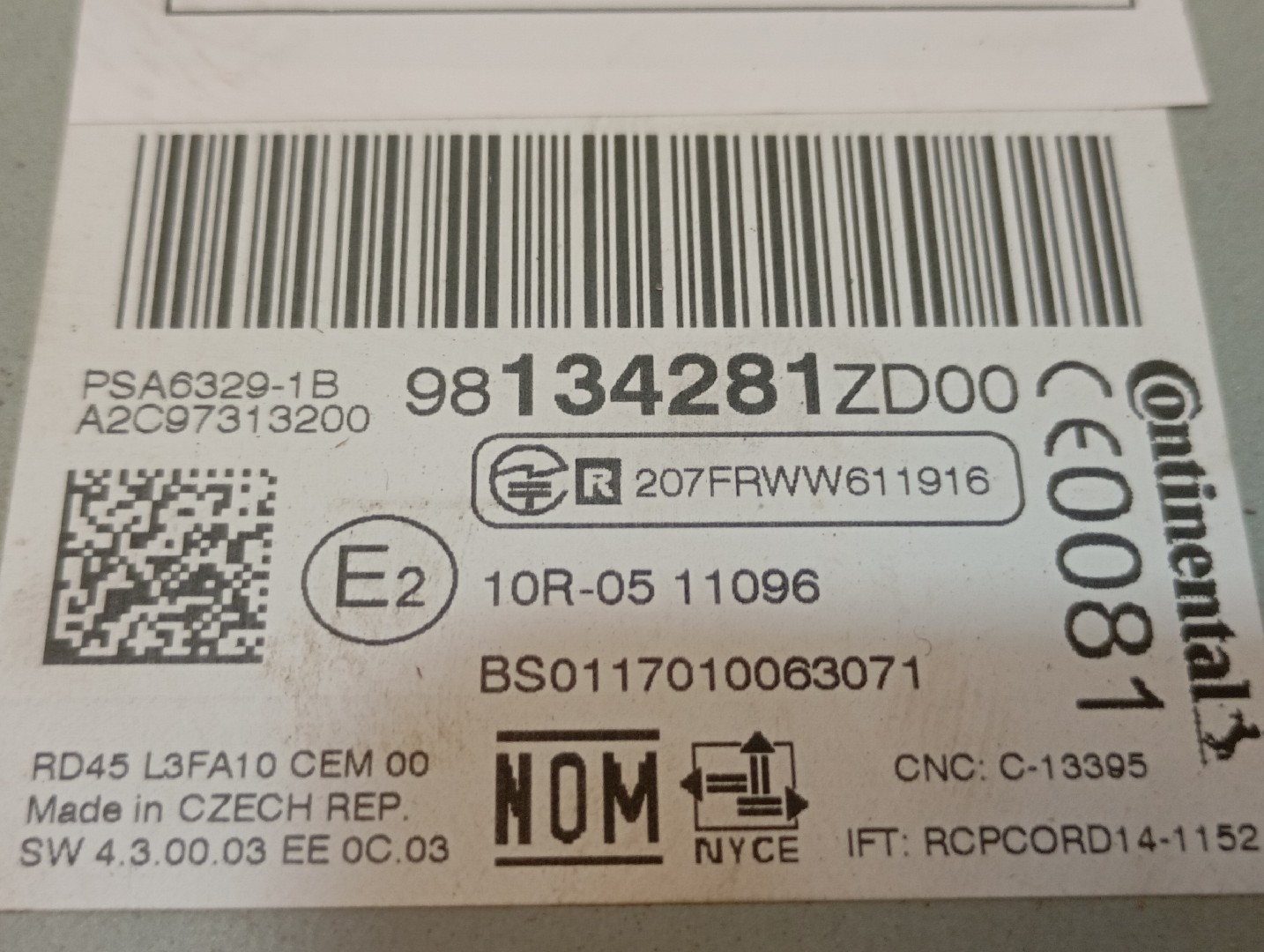 Autoradio CITROËN C-Elysee Imagem-3