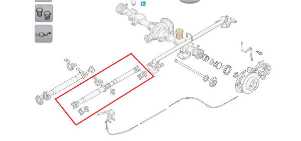 Albero di trasmissione centrale RENAULT Master III (FV) Imagem-1