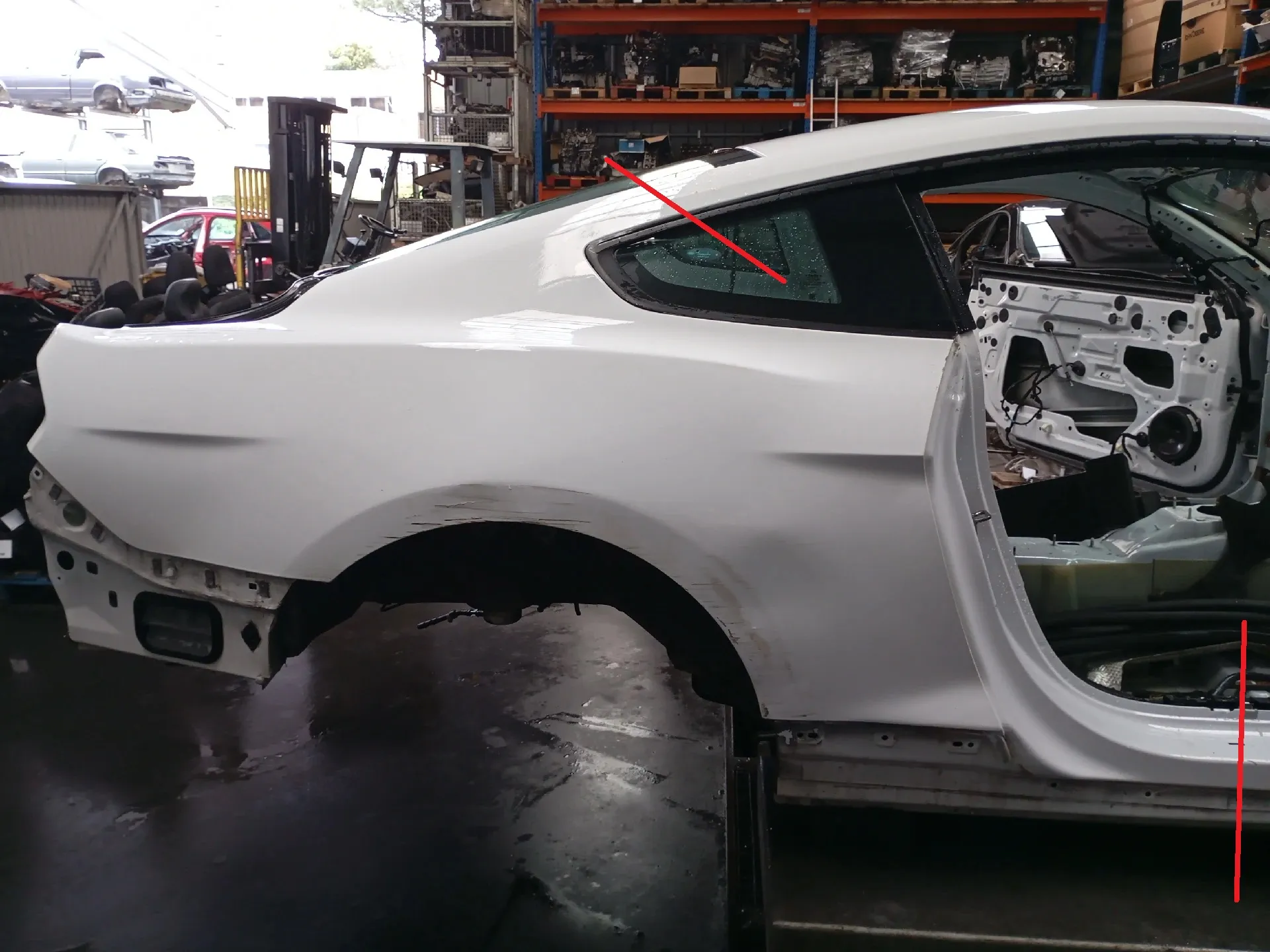 Panneau arrière Droite FORD (USA) Mustang Coupé