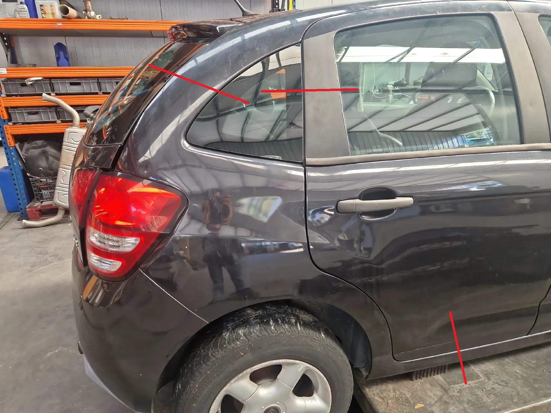 Panneau arrière Droite CITROËN C3 II (SC_)