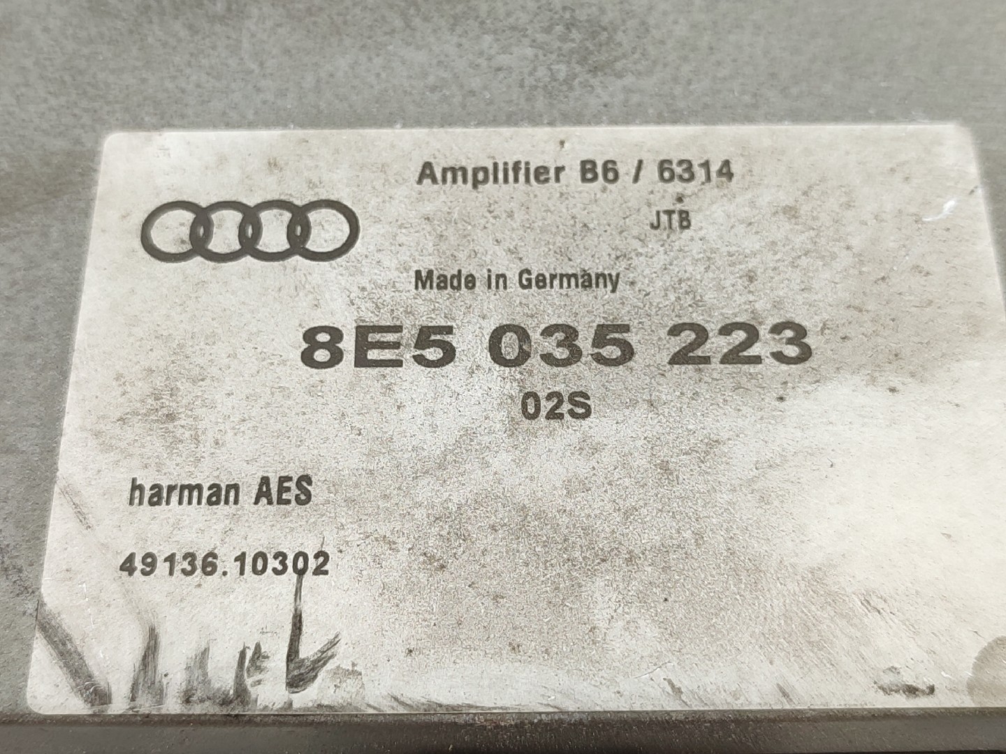 Amplificador de colunas AUDI A4 (8E2, B6) Imagem-4