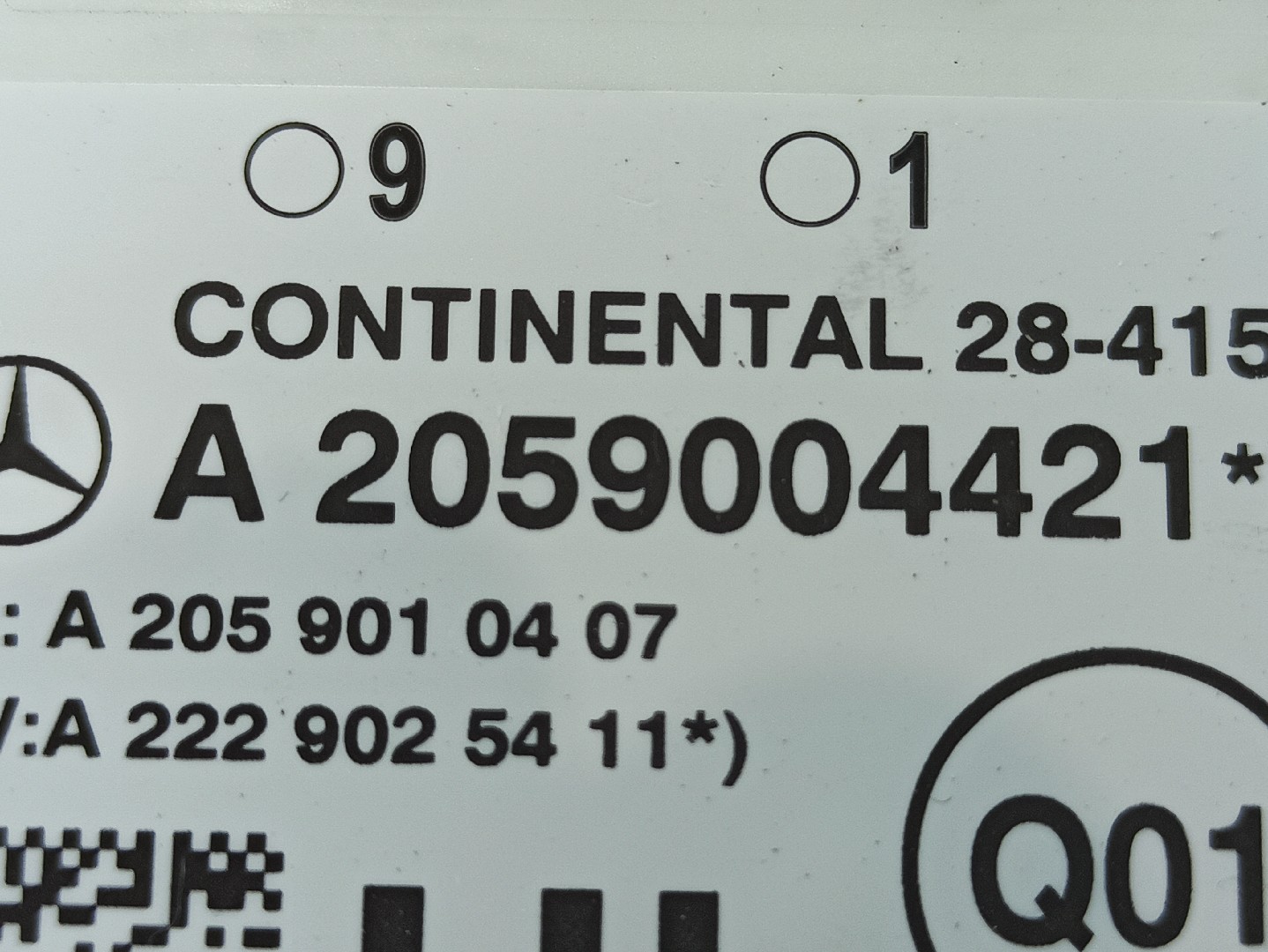 Módulo porta trás esquerdo MERCEDES-BENZ Classe C Carrinha (S205) Imagem-3