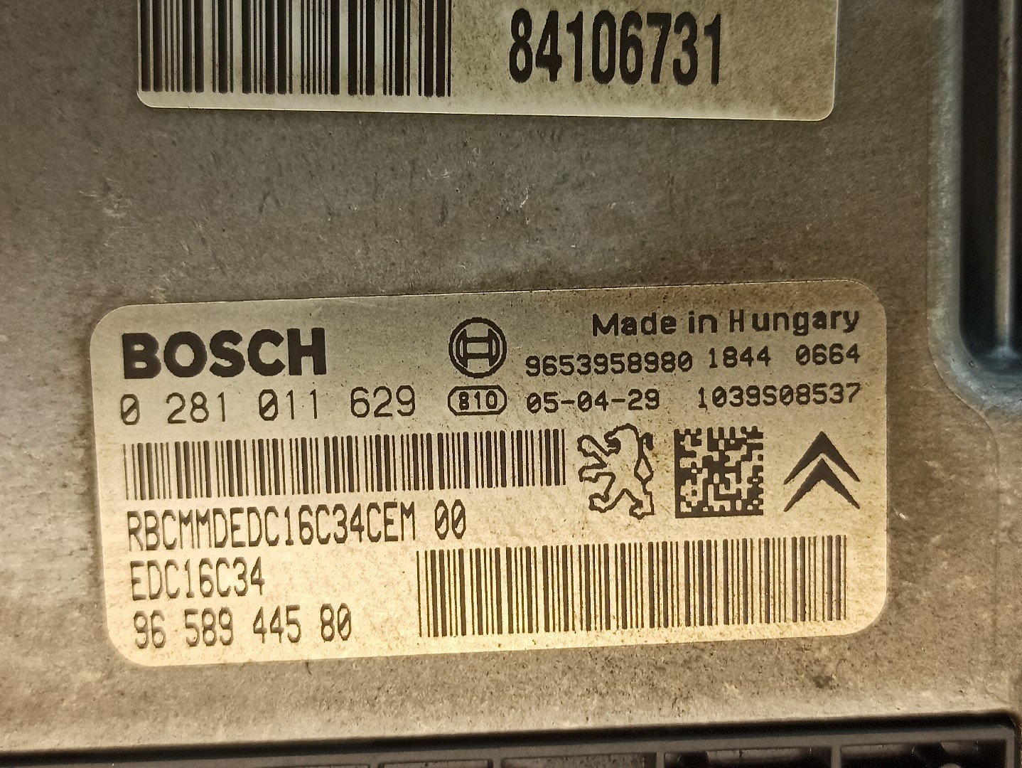 Engine control unit / ECU PEUGEOT 307 Break (3E) Imagem-4