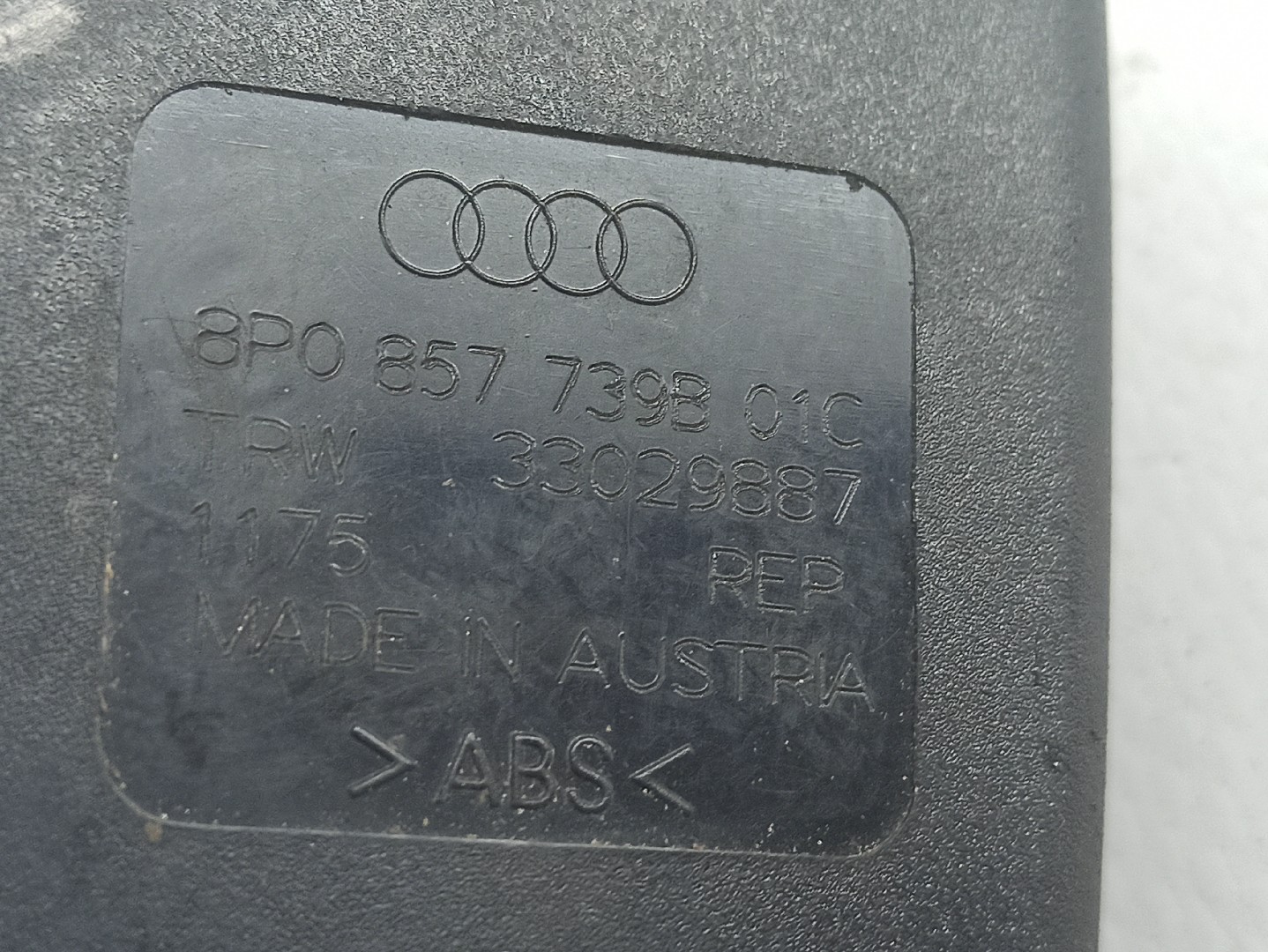 Fibbia cintura posteriore sinistra AUDI A3 (8P1) Imagem-4