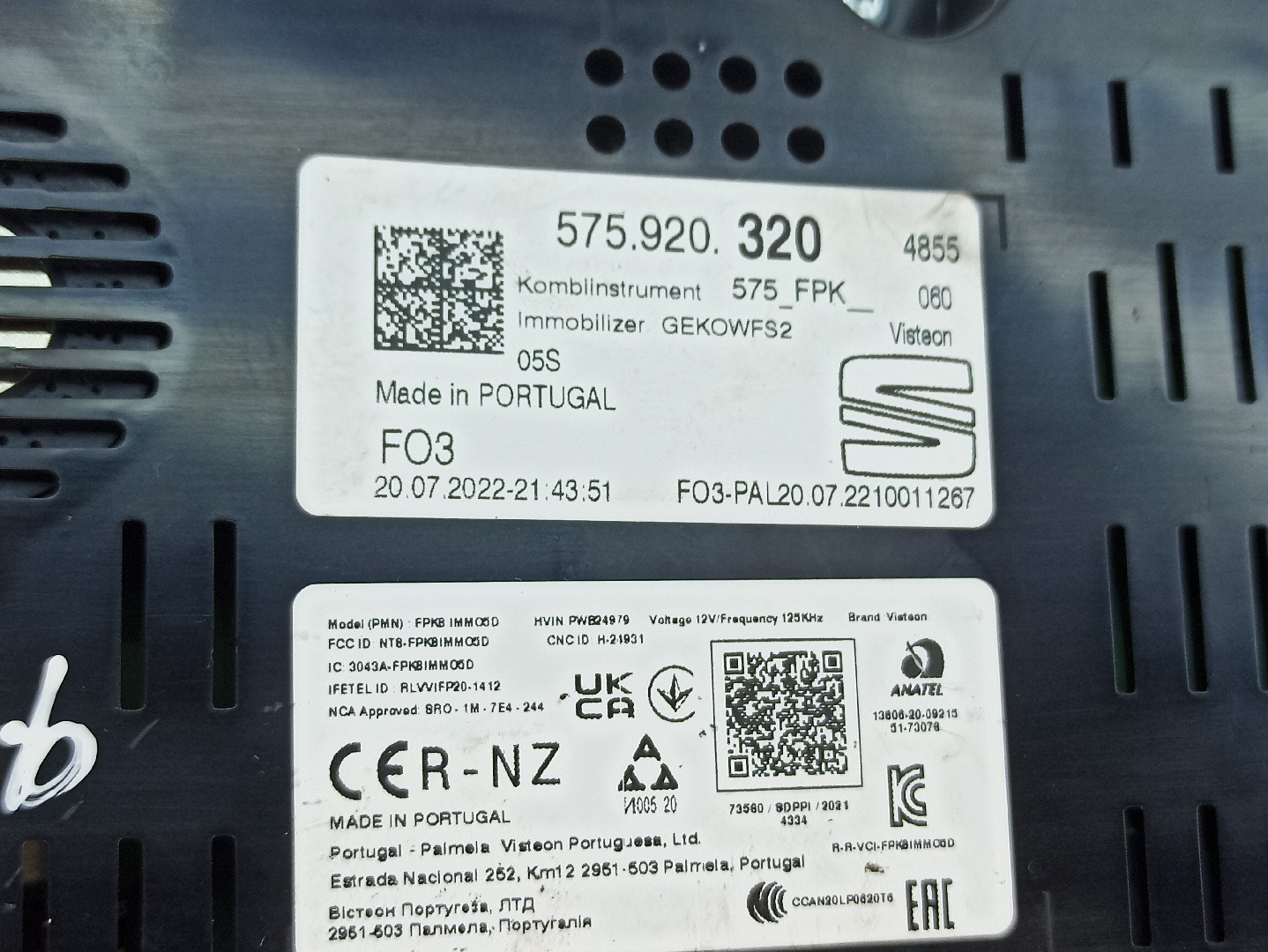 Quadrante / Cuadro de instrumentos SEAT Ateca (KH7) Imagem-4