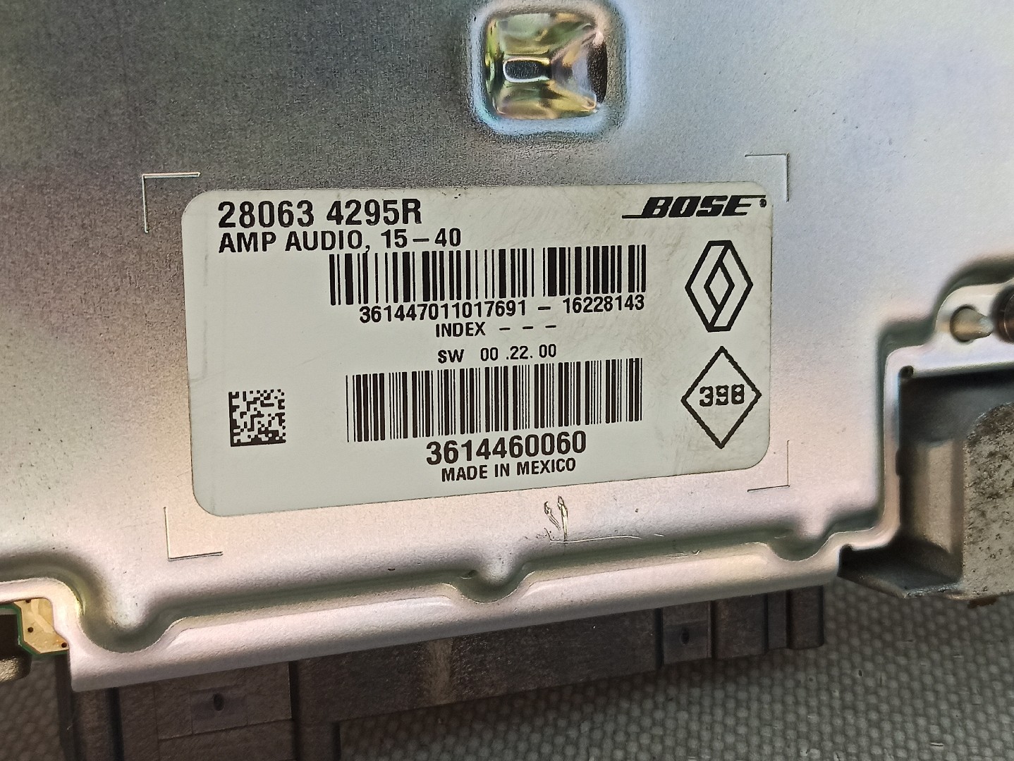 Amplificador de colunas RENAULT Talisman Grandtour (KP_) Imagem-4