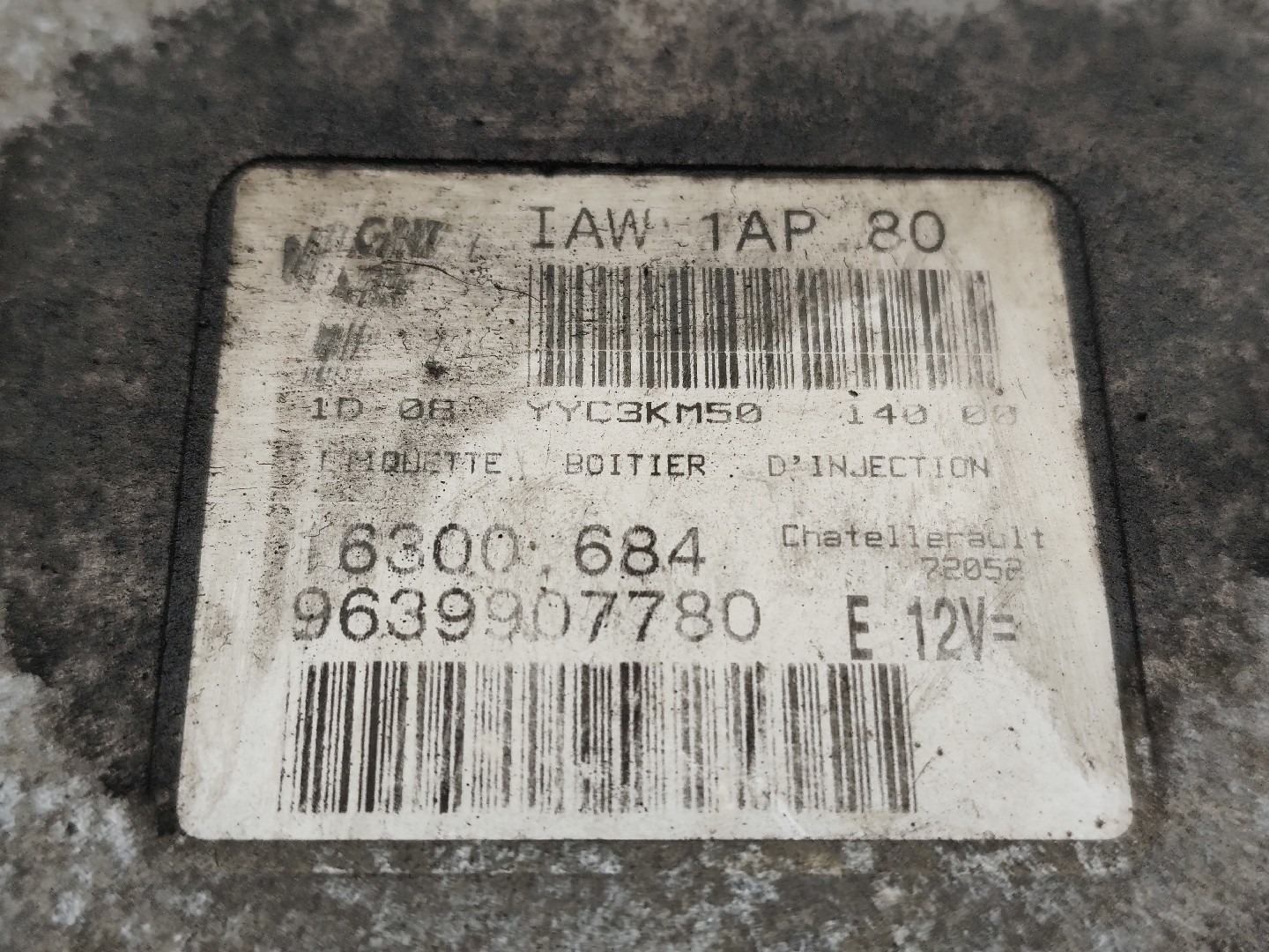 Engine control unit / ECU PEUGEOT 306 Break (7E, N3, N5) Imagem-4