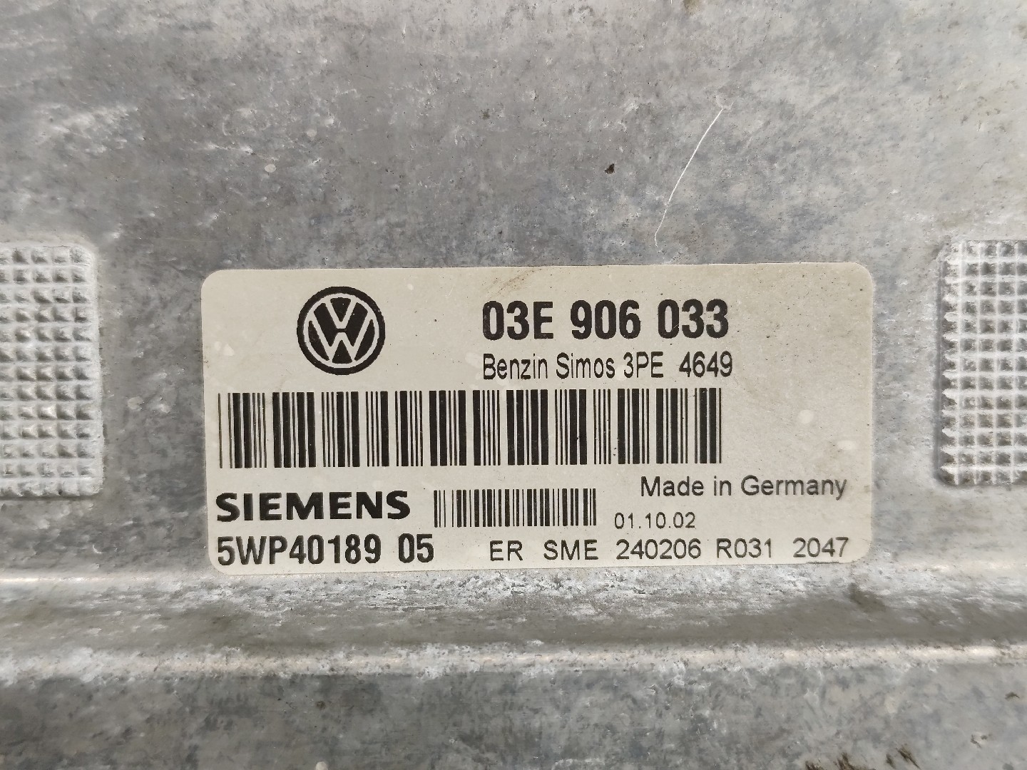 Centralita motor / ECU VOLKSWAGEN Polo (9N) Imagem-3