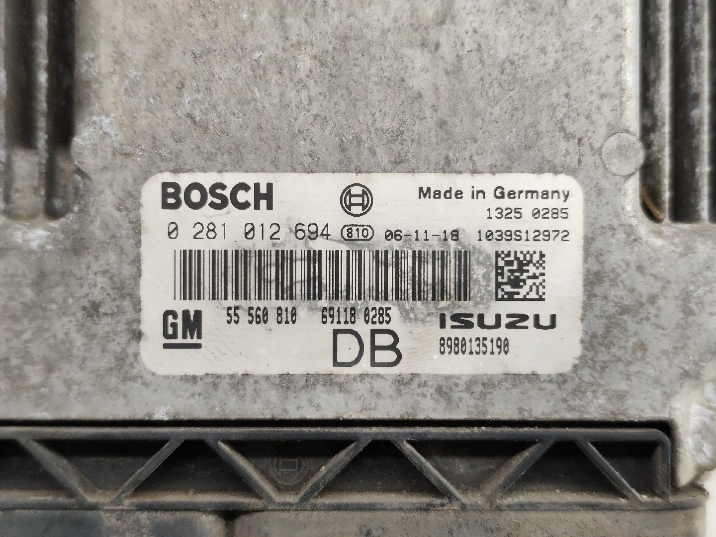 Engine control unit / ECU OPEL Astra H Caravan (L35) Imagem-3