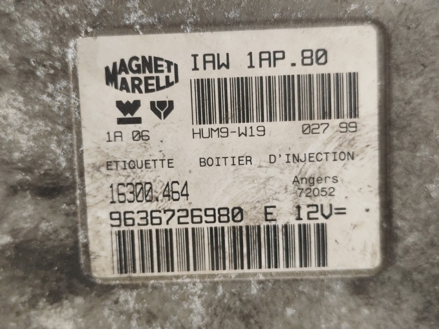 Engine control unit / ECU PEUGEOT 206 (2A/C) Imagem-4