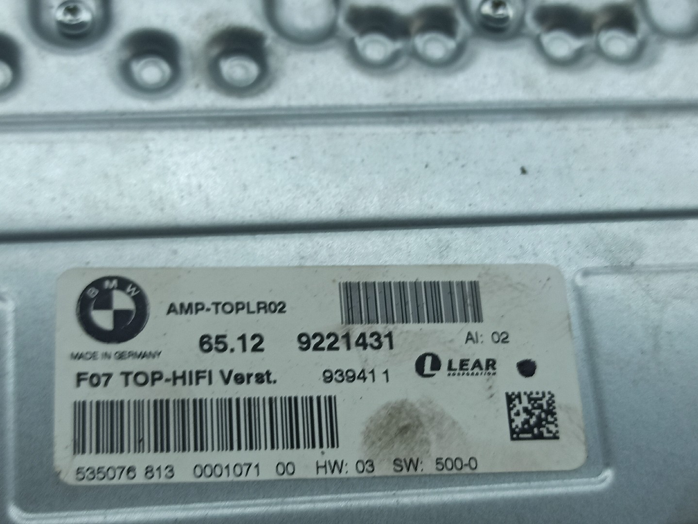 Amplificador de colunas BMW 5 Gran Turismo (F07) Imagem-4