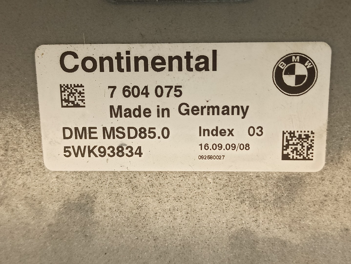 Engine control unit / ECU BMW 5 Gran Turismo (F07) Imagem-4