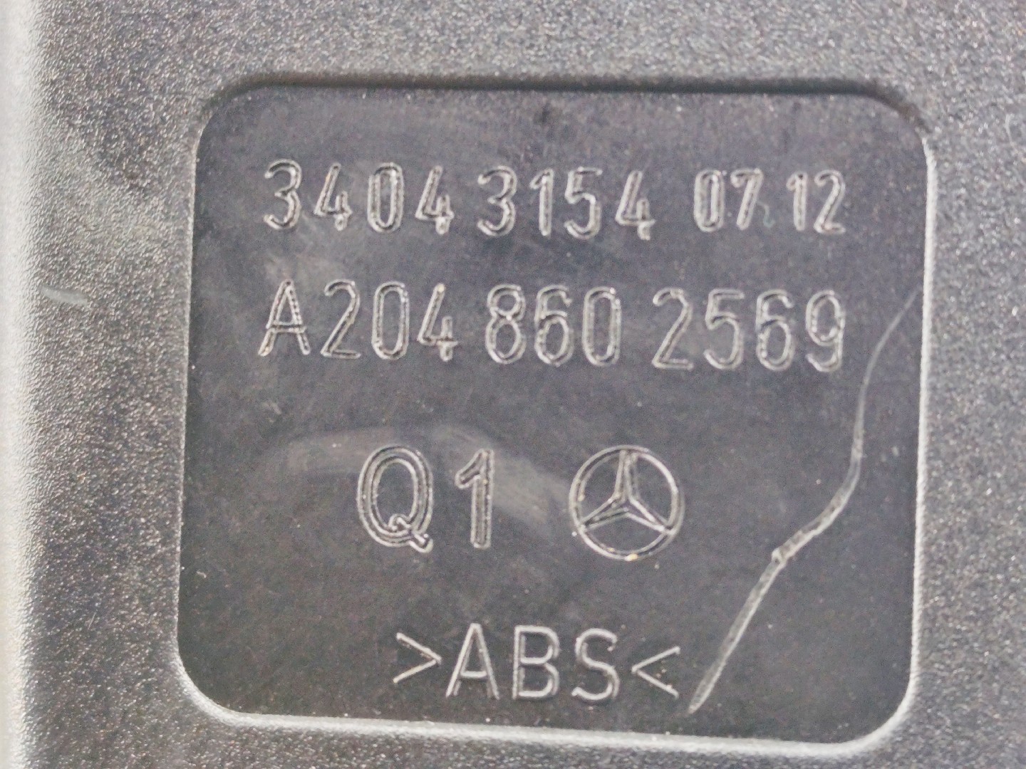 Fibbia cintura posteriore sinistra MERCEDES-BENZ Classe C (W204) Imagem-3