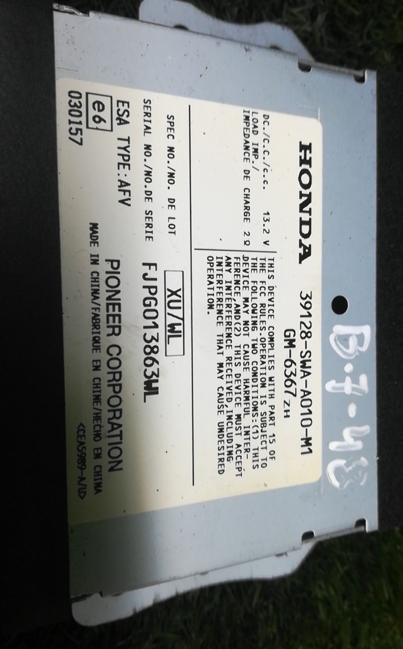 Amplificatore Altoparlanti HONDA CR-V III (RE_) Imagem-4