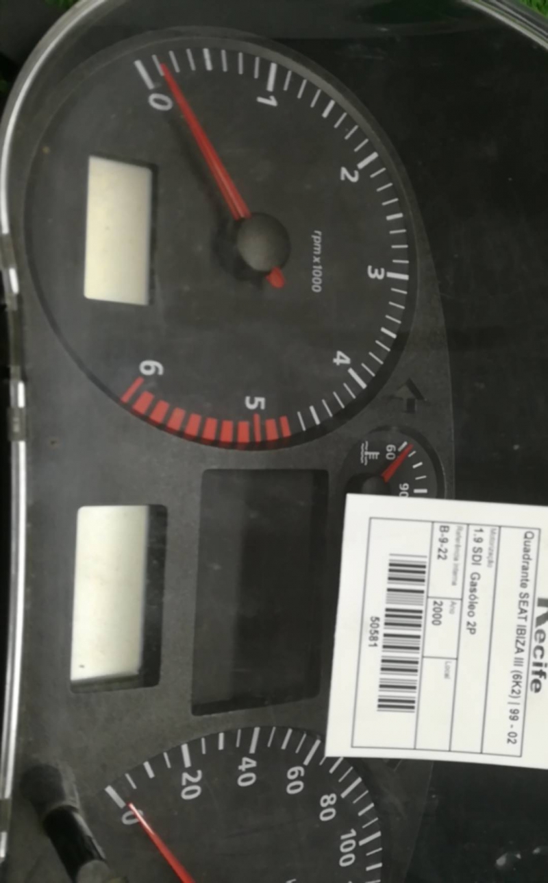 Quadrante / Cuadro de instrumentos SEAT Ibiza II (6K1) Imagem-1