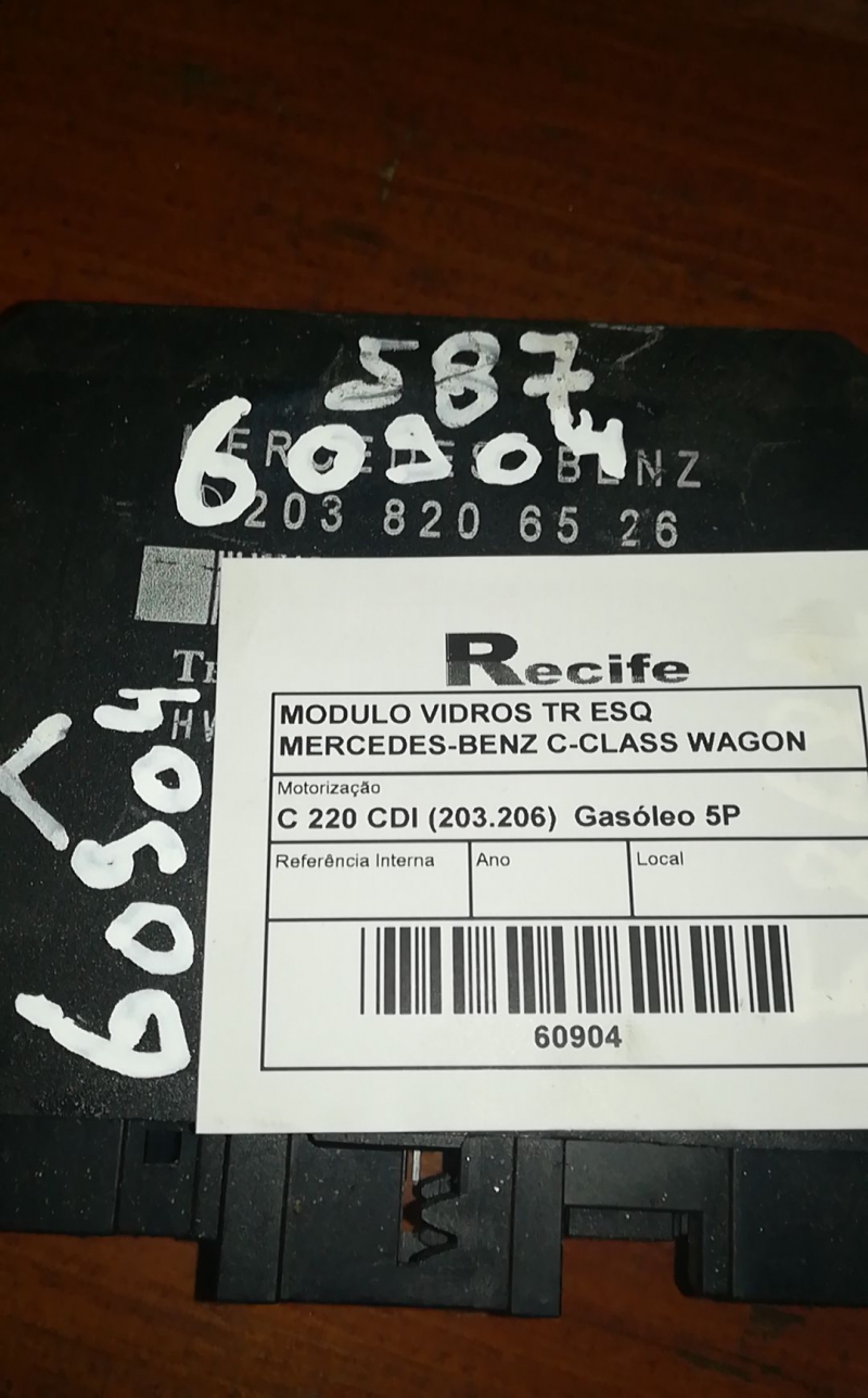 Módulo puerta Trasero Izquierdo MERCEDES-BENZ Classe C Carrinha (S203) Imagem-3