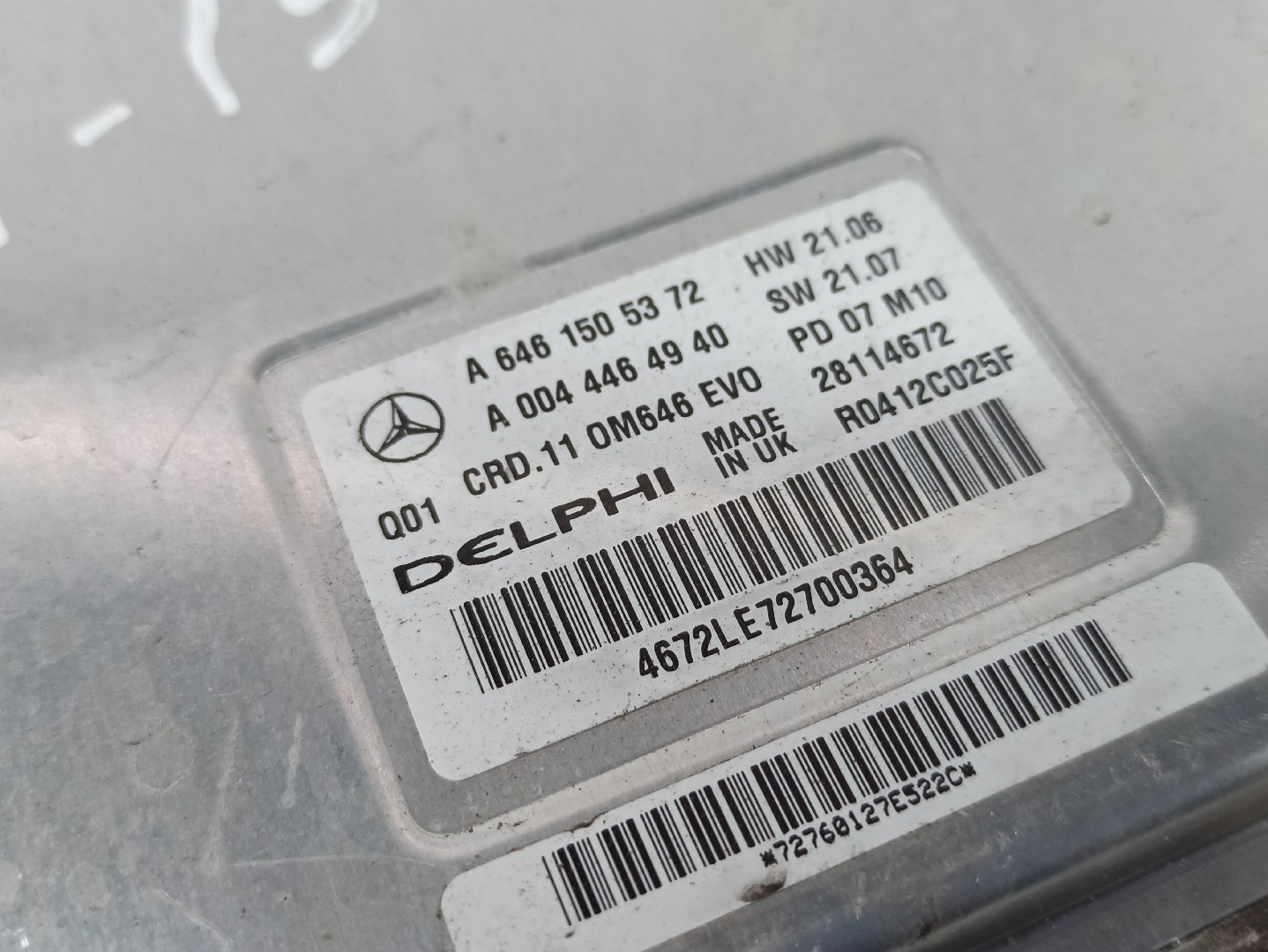Engine control unit / ECU MERCEDES-BENZ Classe E (W211) Imagem-2