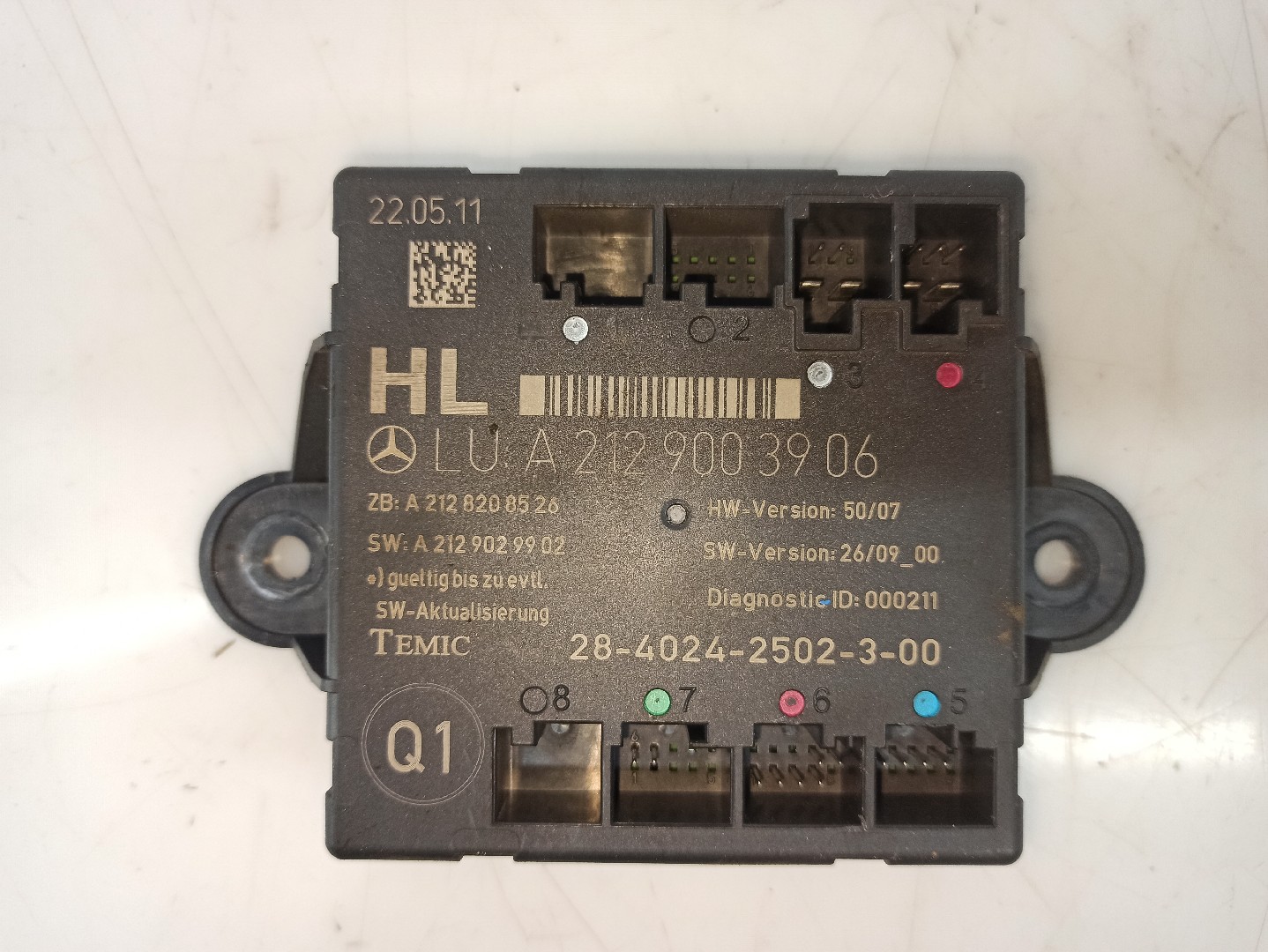 Módulo porta trás esquerdo MERCEDES-BENZ Classe C Carrinha (S204) Imagem-0