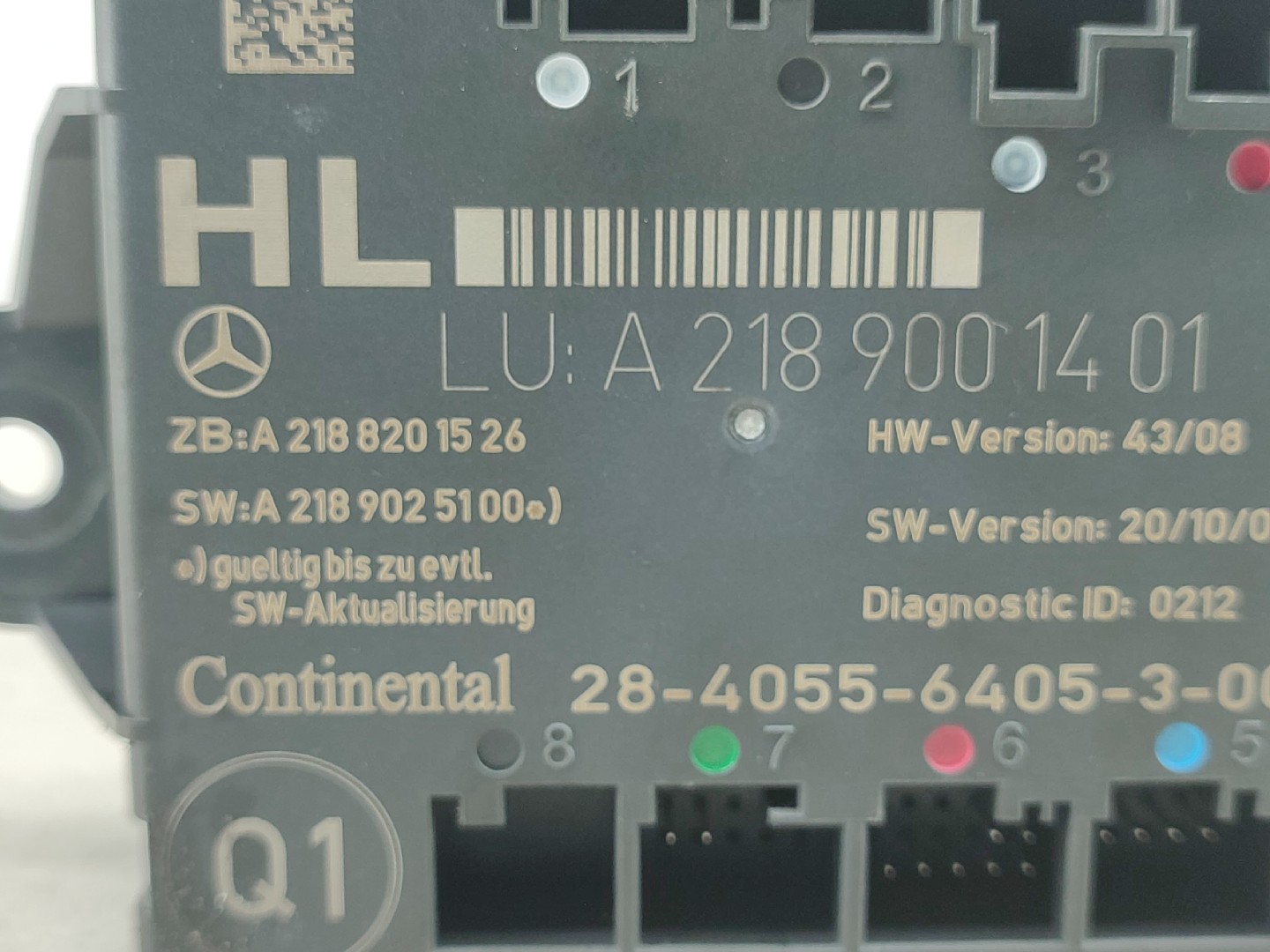 Módulo porta trás esquerdo MERCEDES-BENZ Classe E Carrinha (S212) Imagem-4