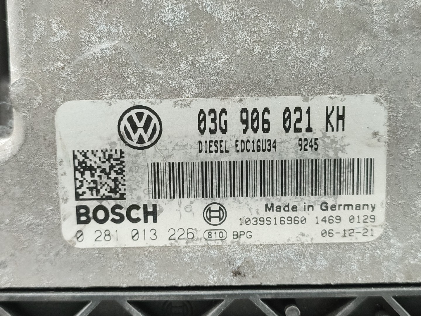 Centralina motor / ECU VOLKSWAGEN Golf V Variant (1K5) Imagem-4