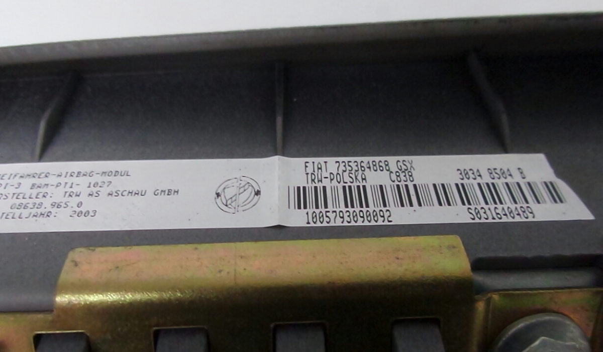 Airbag passageiro FIAT Panda (169_) Imagem-2