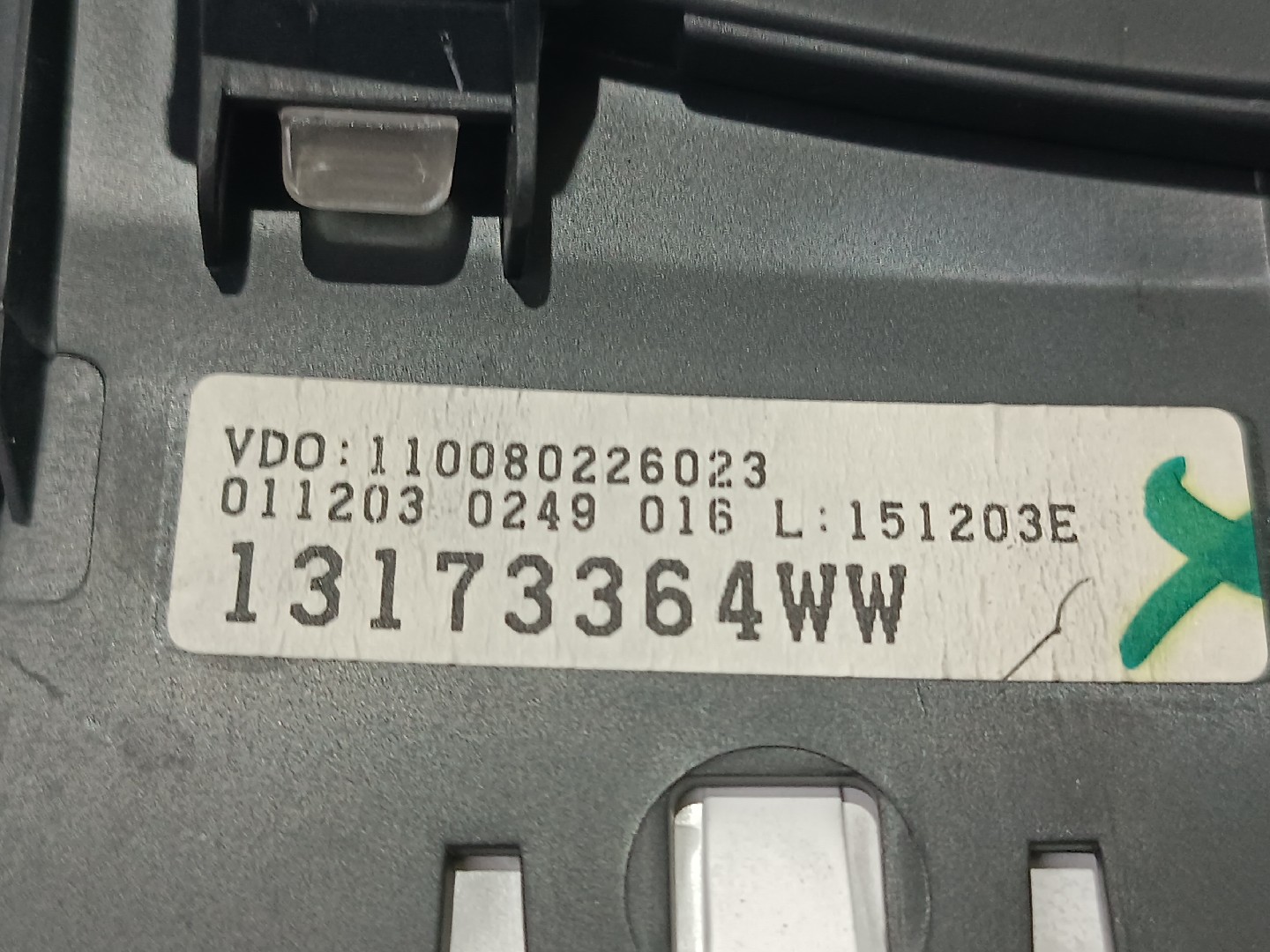 Instrument cluster OPEL Corsa C Imagem-3