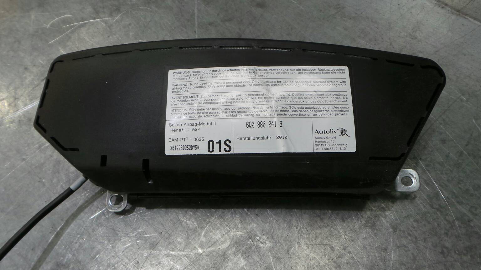 Airbag banco esquerdo SKODA Fabia II Hatchback (542, 5J)